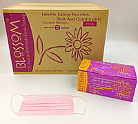 Blossom 3PLY Earloop Face Mask | ASTM Level 2 Disposable Surgical Mask | Box of 50
