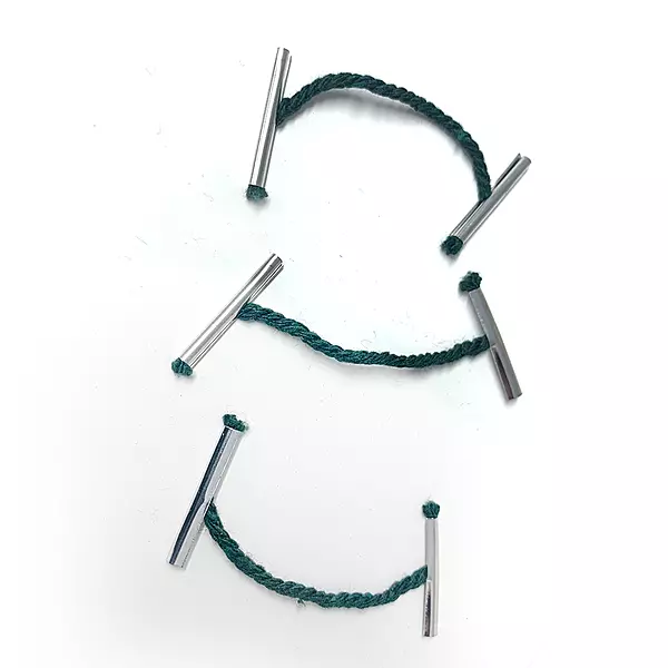 Pack of 500 Janrax Metal End 51mm Treasury Tags