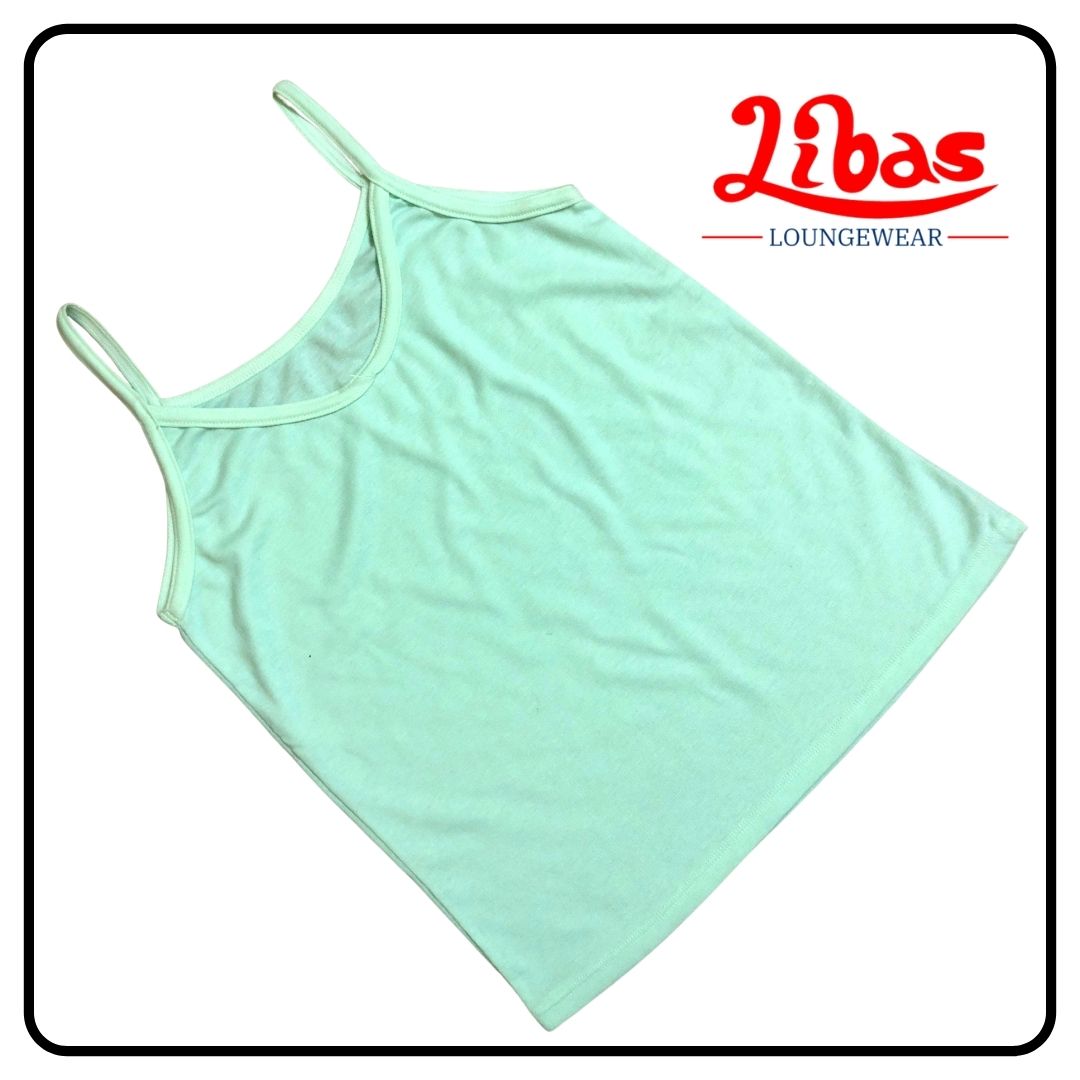 Light Pista green hosiery cotton short slip from Libas loungewear-SS005 Light Pista green hosiery cotton short slip from Libas loungewear-SS005