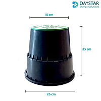 Lightning Earth Inspection Pit Chamber UV Stable Polymer Material Round Type