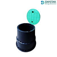 Lightning Earth Inspection Pit Chamber UV Stable Polymer Material Round Type