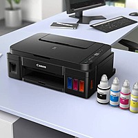 Canon PIXMA G2010 Ink Tank Printer – USB, Print/Scan/Copy, 4800 dpi (Black)