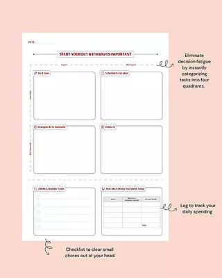The Daily Finish Flow Planner