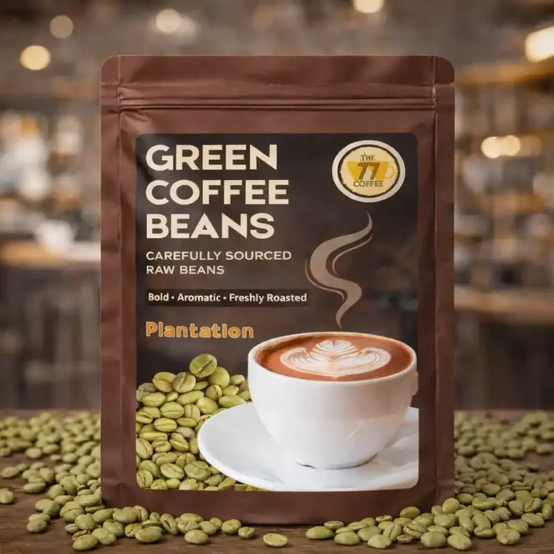 Green Coffee Beans Plantation