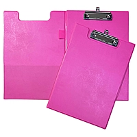 Pack of 10 Janrax A4 Assorted Coloured Foldover Clipboards