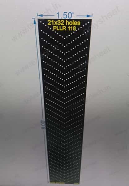 PLLR118 DOWN AERO PILLAR 1 PART 8X1.5 FEET 672 HOLES
