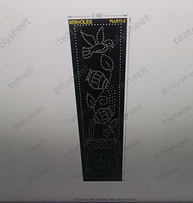 PLLR11.2 PILLAR BIRD AND WATER POT BORDER 1 PART 8X2 FEET 855 HOLES