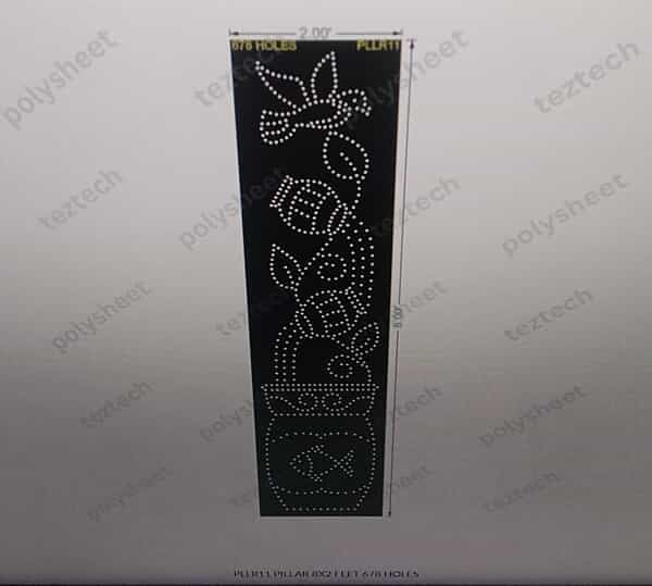 PLLR11 PILLAR BIRD AND WATER POT 1 PART 8X2 FEET 678 HOLES