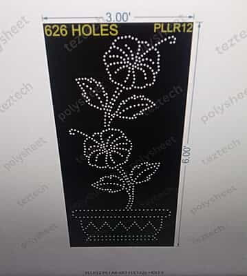 PLLR12 PILLAR FLOWER POT 1 PART 6X3 FEET 626 HOLES
