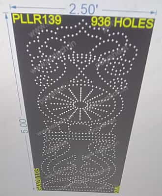 PLLR139 PILLAR 1 PART 5X2.5 FEET 936 HOLES