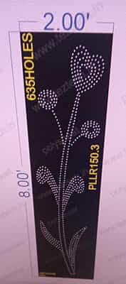 PLLR150.3 PILLAR 8X2 FEET 635 HOLES