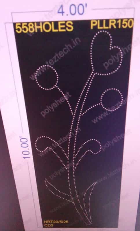 PLLR150 PILLAR 4X10 FEET 558 HOLES