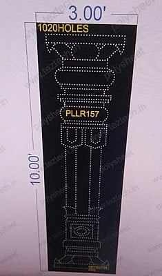 PLLR157 PILLER 1 PART 10X3 FEET 1020 HOLES