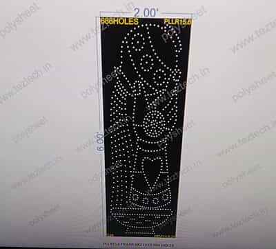 PLLR15.6 HAND POT WATER BORDER PILLAR 1 PART 6X2 FEET 686 HOLES