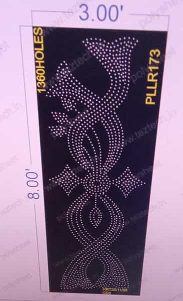 PLLR173 PILLAR 1 PART 3X8 FEET 1360 HOLES