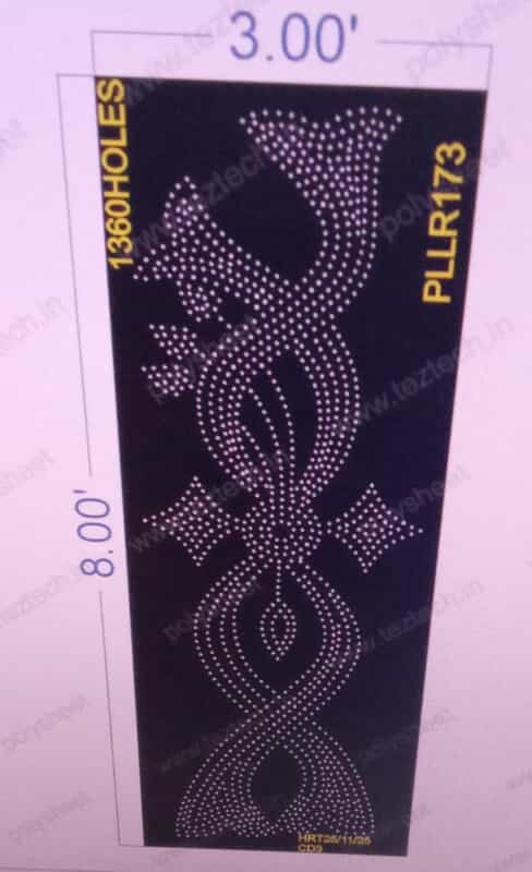 PLLR173 PILLAR 1 PART 3X8 FEET 1360 HOLES