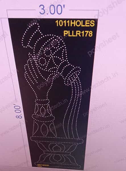 PLLR178 PILLR 8X3 FEET 1011 HOLES