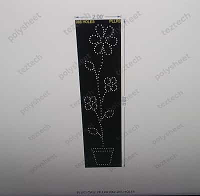 PLLR3 FLOWER PILLAR 1 PART 8X2 FEET 285 HOLES