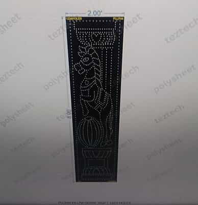 PLLR44 HORSE BALL BORDER PILLAR 1 PART 8X2 FEET 1224 HOLES