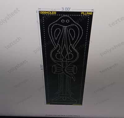 PLLR46 TRISHUL SNAKE BORDER PILLAR 1 PART 8X3 FEET 1300 HOLES