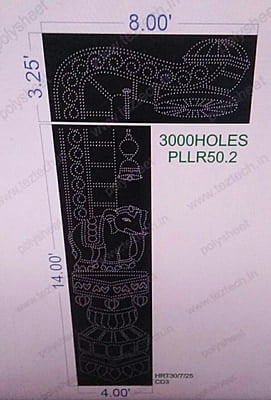 PLLR50.2 PILLER 17.25X8 FEET 3000 HOLE