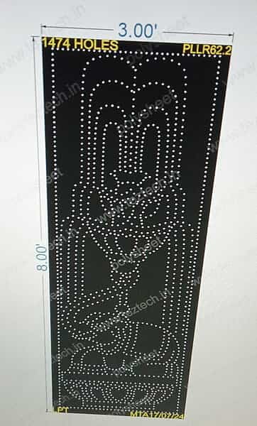 PLLR62.2 WATERFOUNTAIN ELEPHANTSTAND PILLAR PART 8X3 FEET 1474 HOLES