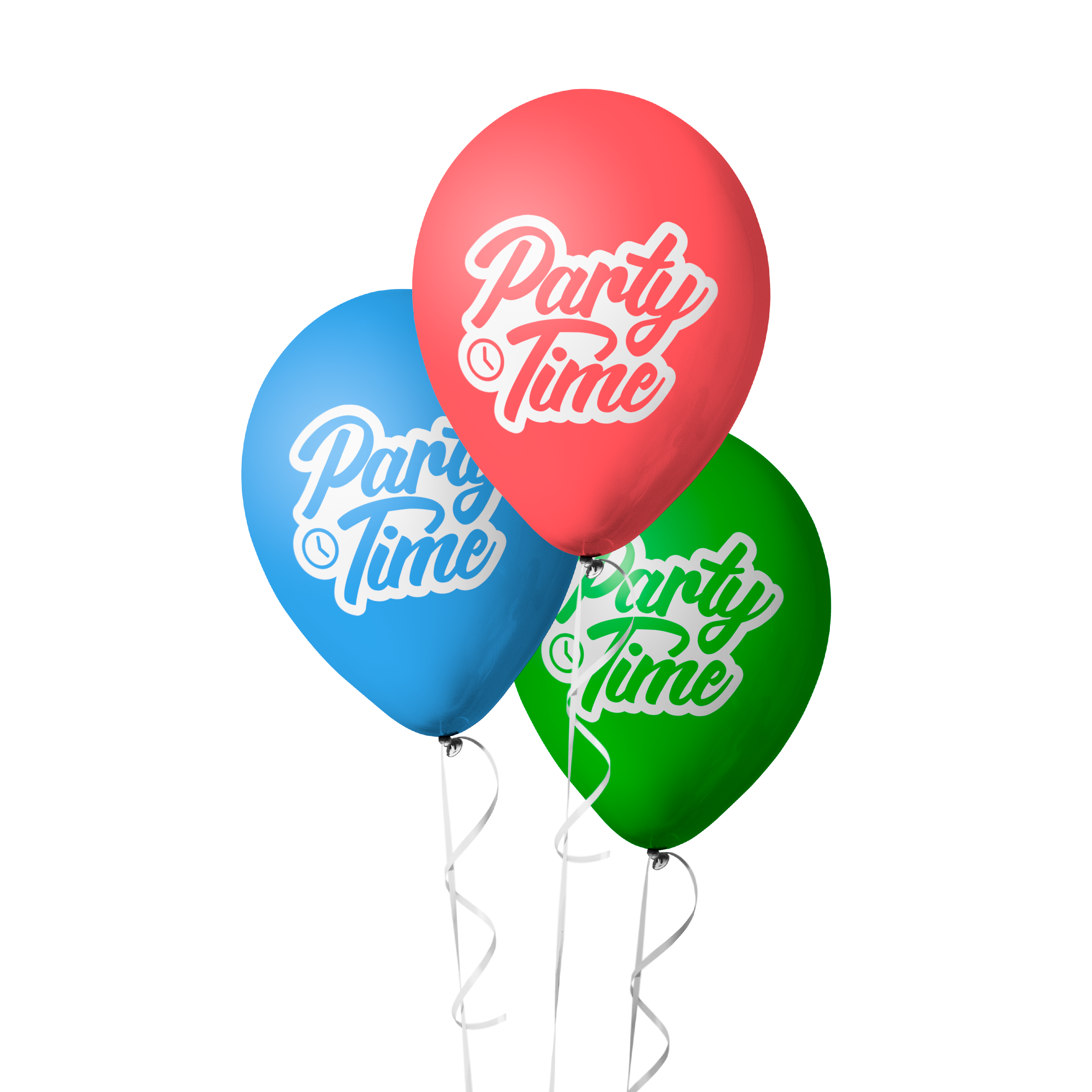 The Magic Balloons Store -Party Time Printed Balloons Pack of 30 Latex Printed Balloon Colorful Balloons For Birthday Anniversary and All Party Decoration Balloon