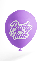 The Magic Balloons Store -Party Time Printed Balloons Pack of 30 Latex Printed Balloon Colorful Balloons For Birthday Anniversary and All Party Decoration Balloon