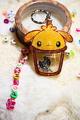 POCHACCO KAWAII CUP SHAKER KEYCHAIN POCHACCO KAWAII CUP SHAKER KEYCHAIN