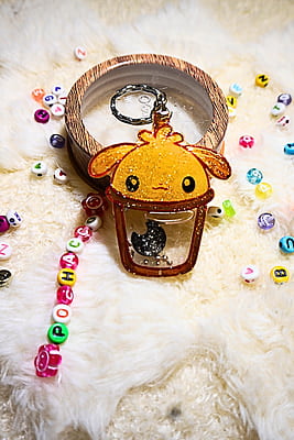 POCHACCO KAWAII CUP SHAKER KEYCHAIN POCHACCO KAWAII CUP SHAKER KEYCHAIN