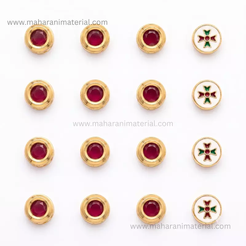 Polki Kundan Round
