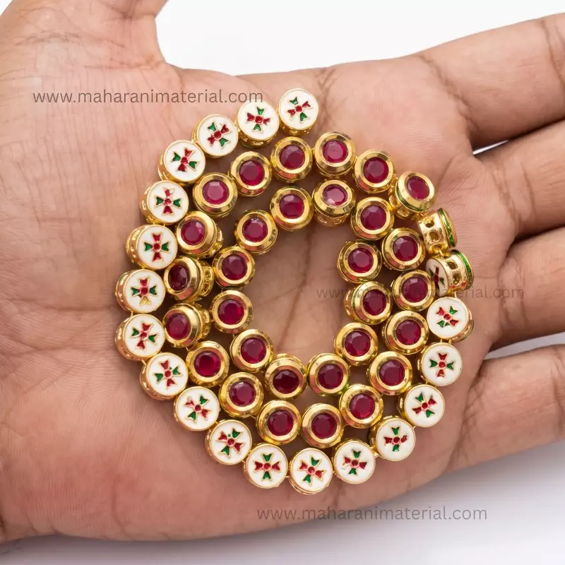 Polki Kundan Round