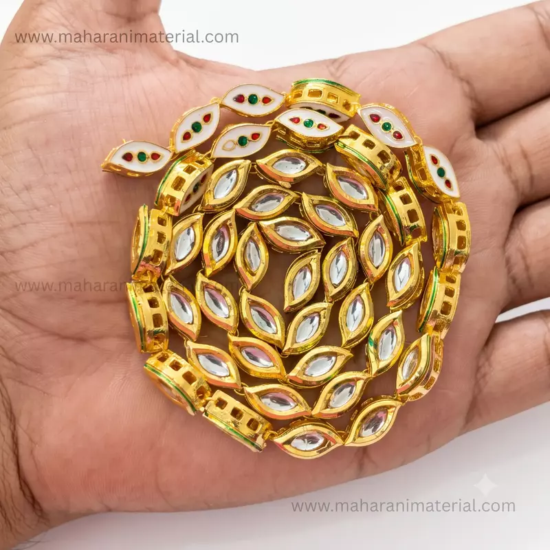 Polki Kundan Eye | White