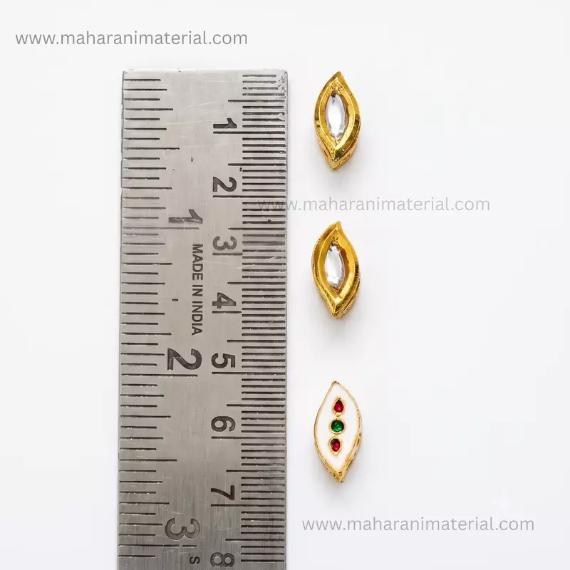 Polki Kundan Eye | White