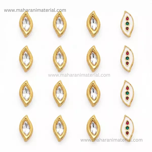 Polki Kundan Eye | White