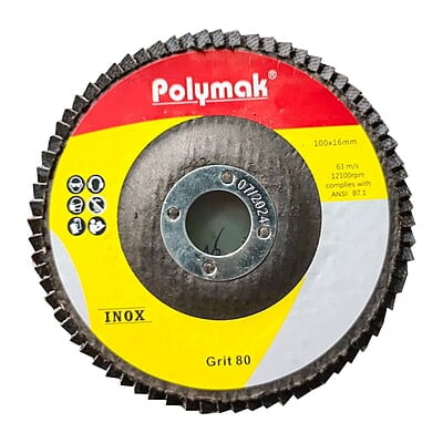 AG4 FLAP DISC 80GRIT-POLYMAK