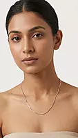 18 kt Gold Infinite Square Italian Chain