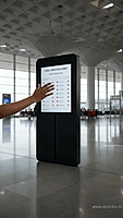 AIRPORT DIGITAL DISPLAY STANDING UNIT