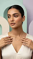 18 kt Gold Infinite Square Italian Chain