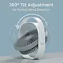 Portronics POR 3051 CoolCube Desktop Fan – 3 Speed | Noiseless | Rechargeable | White