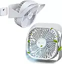 Portronics POR 3089 CoolCube Mini Desktop Fan – 3 Speed | Noiseless | Rechargeable | White