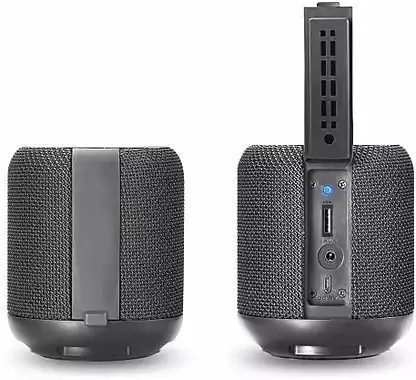 Portronics Sound Drum POR 871 Bluetooth Speaker – 10W | TWS | FM | Type-C | Black