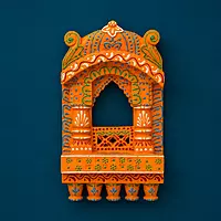 Wooden Handpainted Jharokha