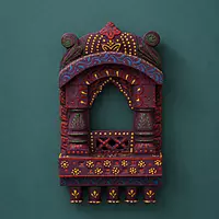 Wooden Handpainted Jharokha