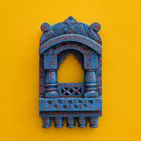 Wooden Handpainted Jharokha