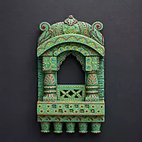Wooden Handpainted Jharokha
