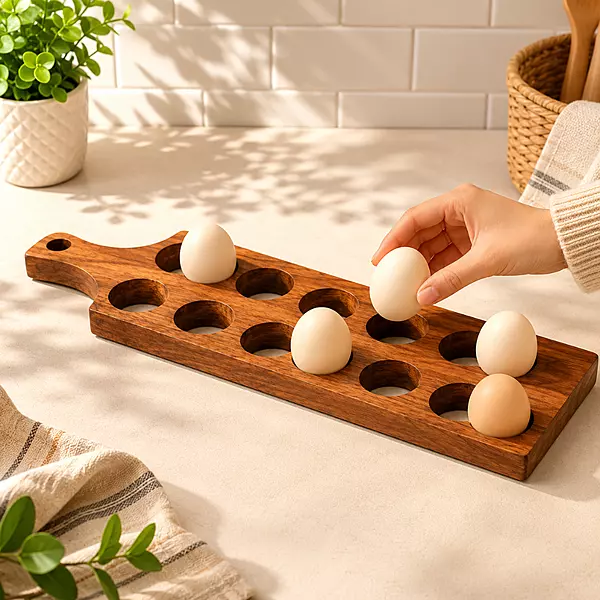 Wooden Egg Holder