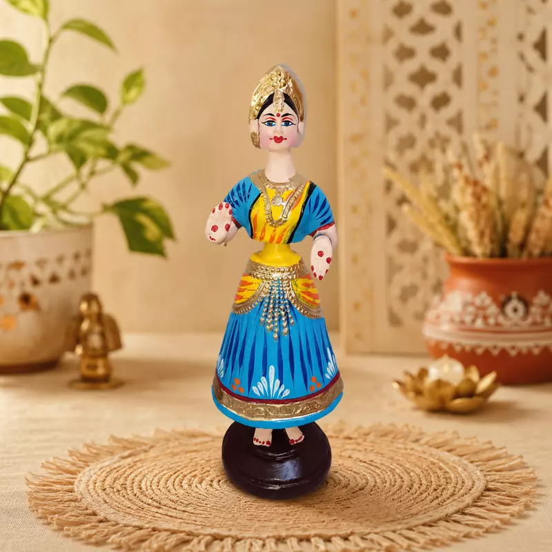 Handmade Tanjore Dancing Doll