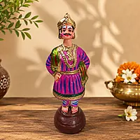 Handmade Tanjore Dancing Doll (Male)