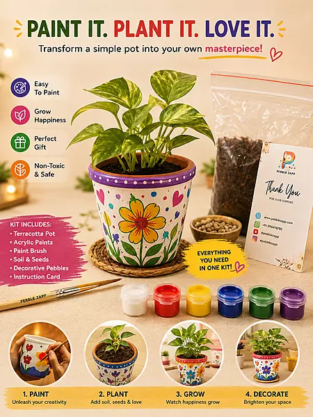 Pot Painting | DIY Paint Your Own Pot Growing Kit for Kids & Adults any other